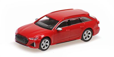 voitures-civiles-1/87-Minichamps-Audi rs 6 avant rouge met 2019 