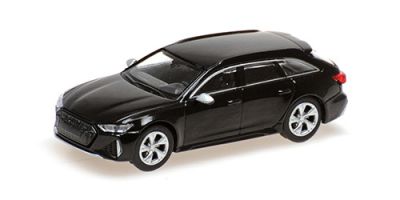 voitures-civiles-1/87-Minichamps-Audi rs 6 avant noir met 2019 